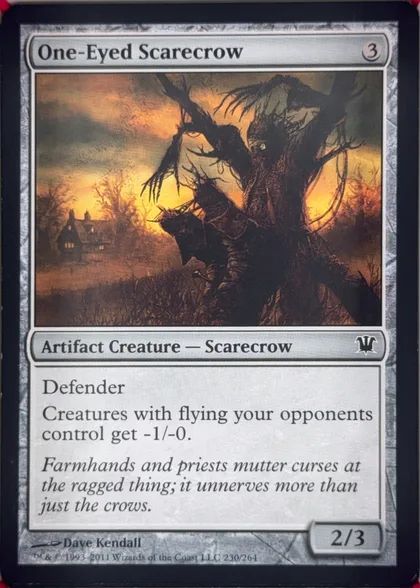 front of card