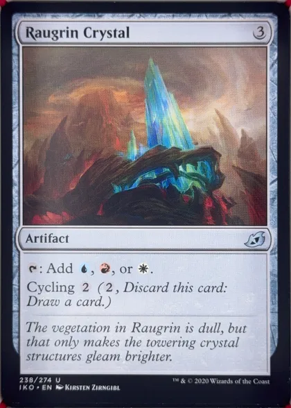 front of card