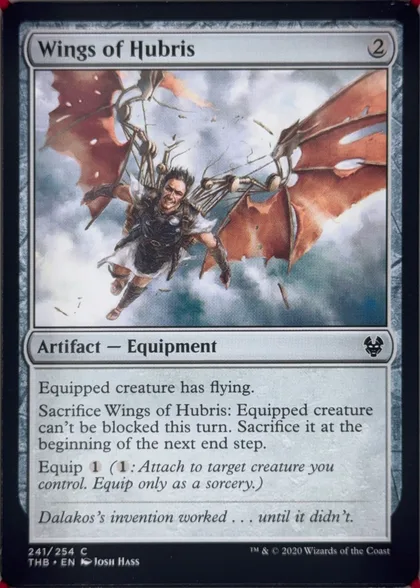 front of card