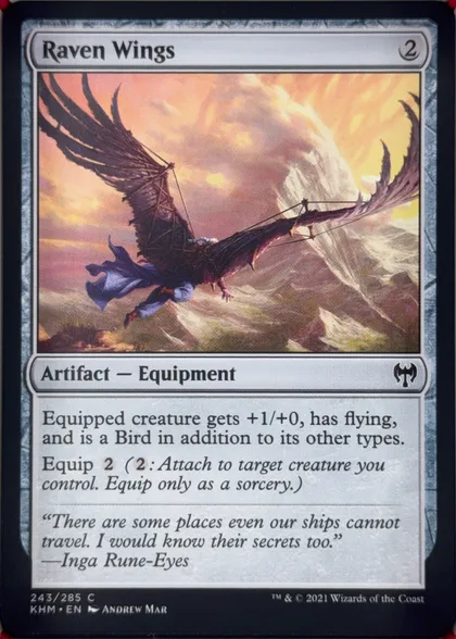 front of card