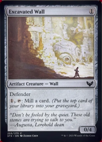 front of card
