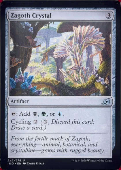 front of card
