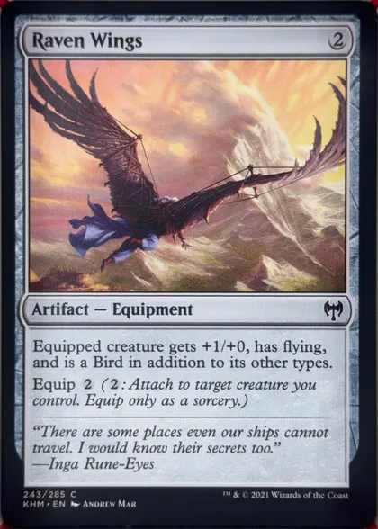 front of card