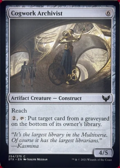 front of card
