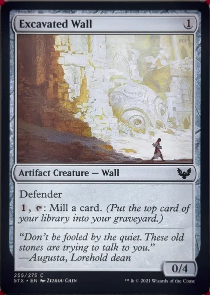front of card