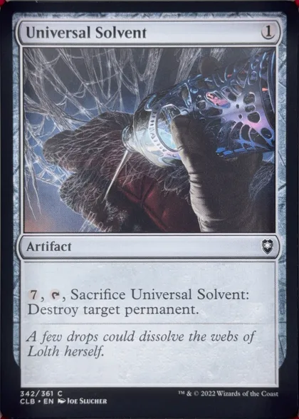 front of card