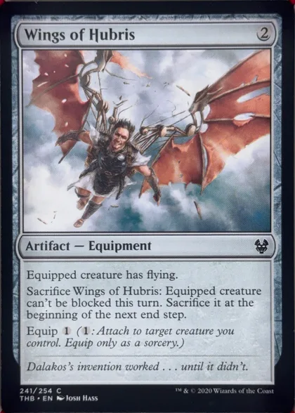 front of card