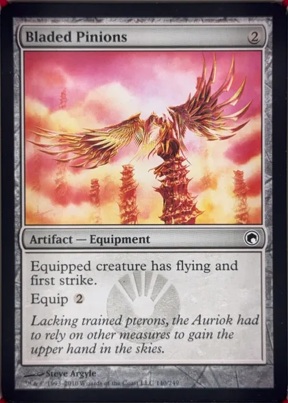 front of card