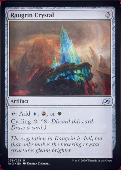 front of card