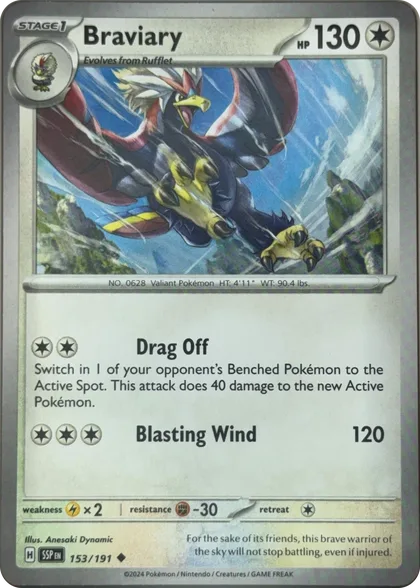 front of card