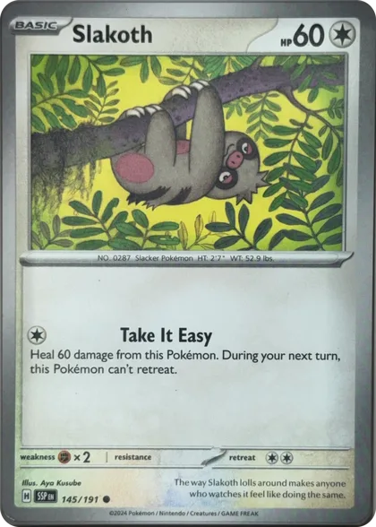 front of card