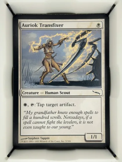 front of card