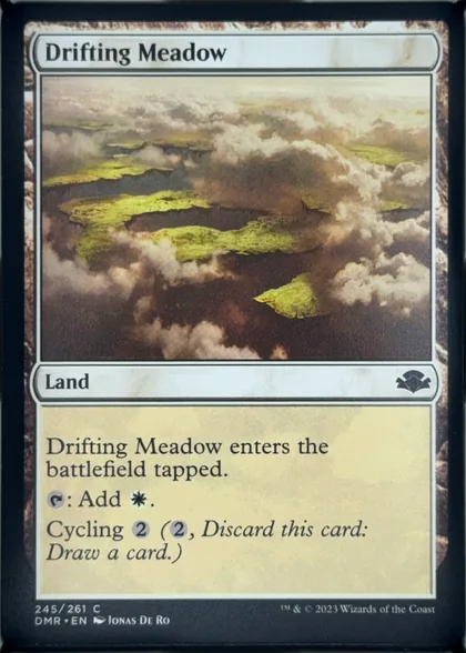 front of card