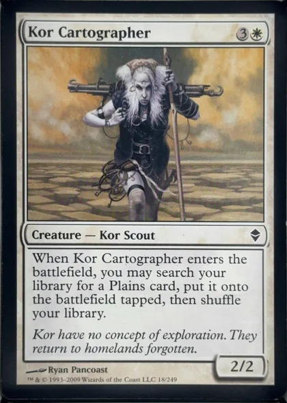 front of card