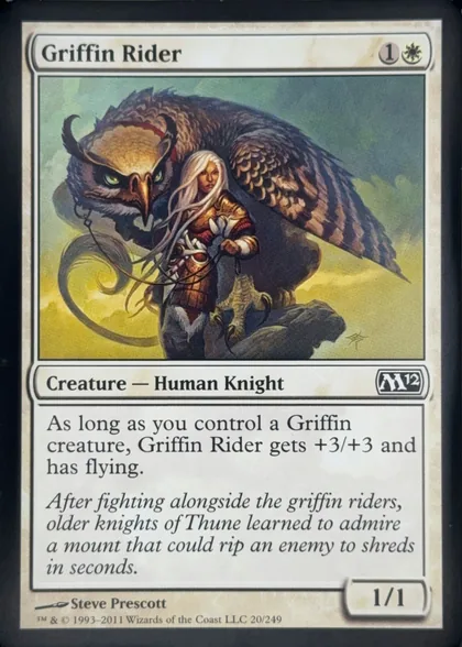 front of card