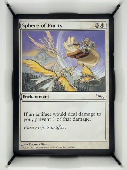 front of card