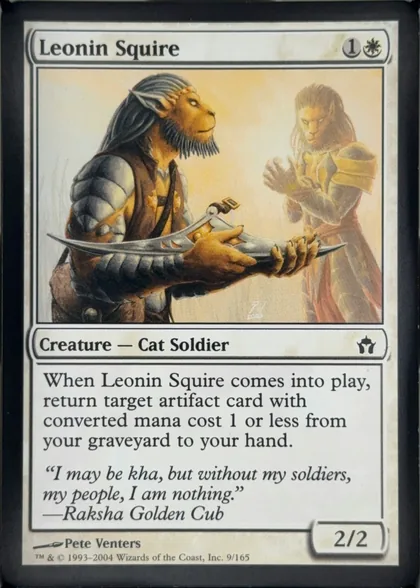 front of card