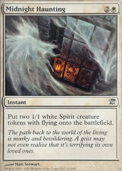 front of card