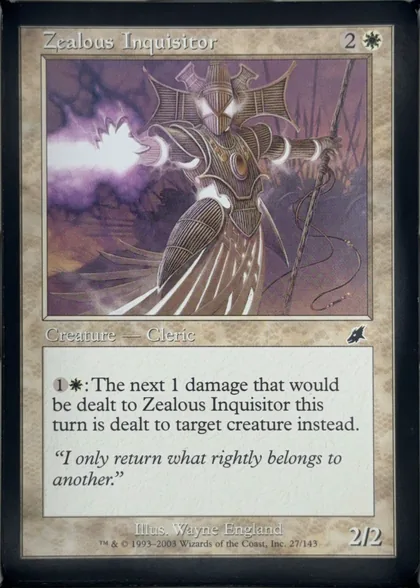 front of card