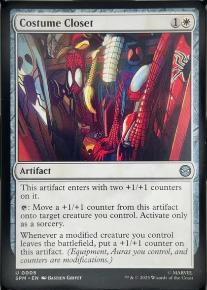 front of card