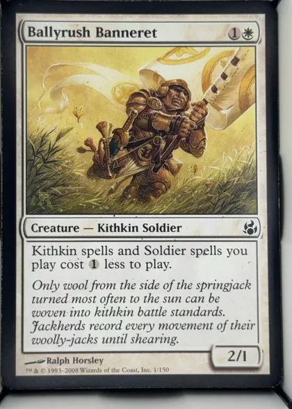 front of card