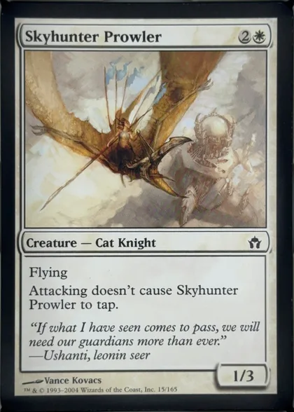 front of card
