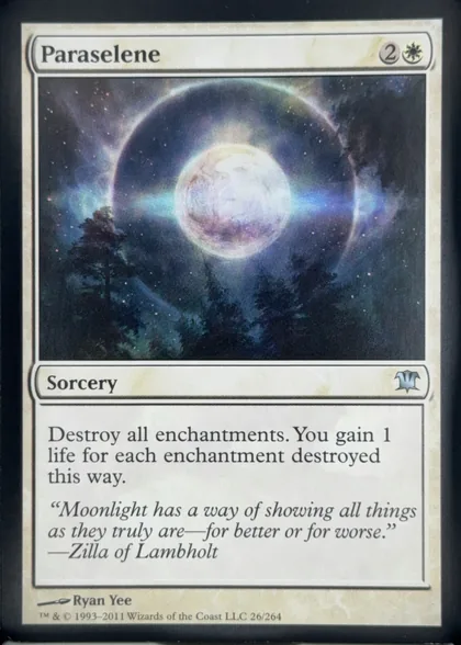 front of card