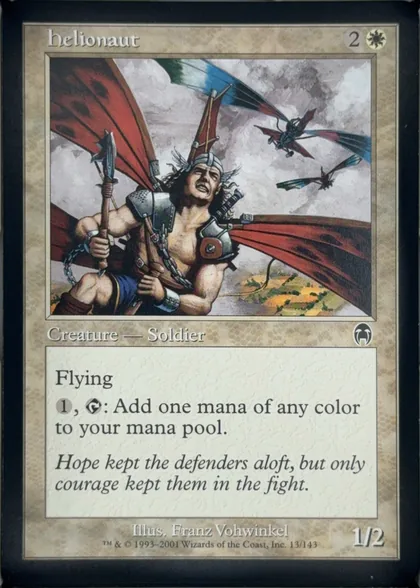 front of card