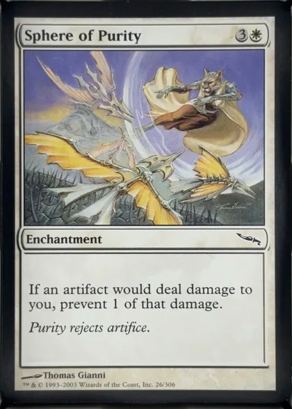front of card