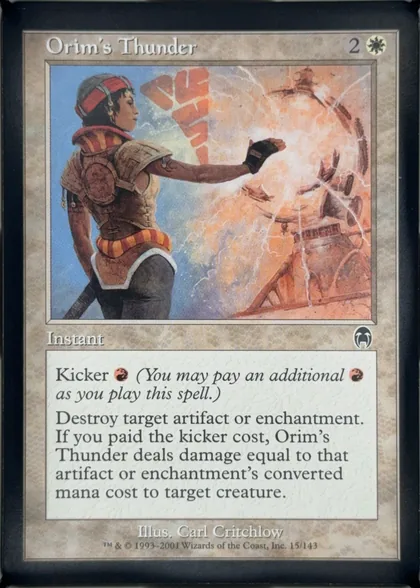 front of card