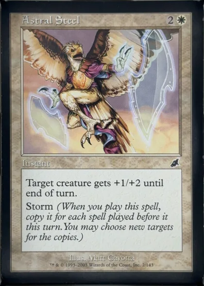 front of card
