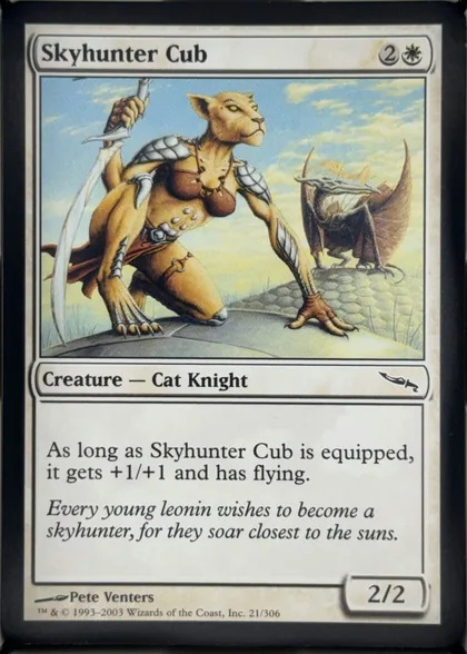 front of card