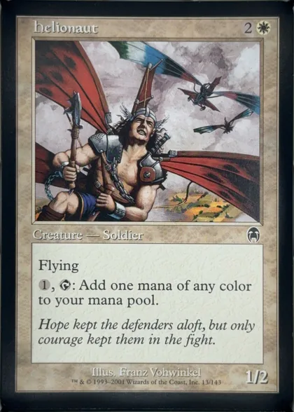 front of card
