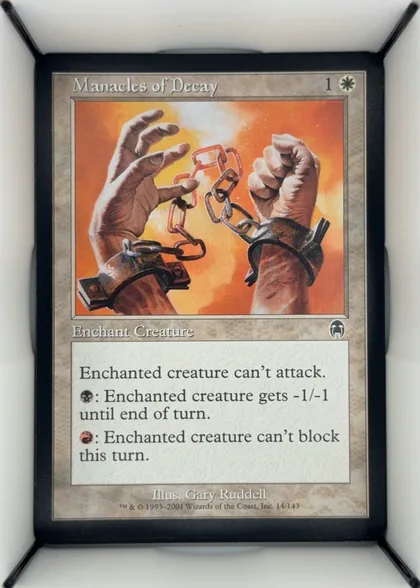 front of card