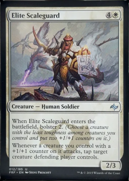 front of card