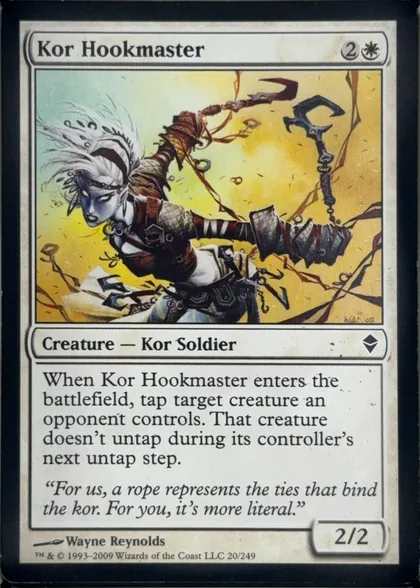 front of card