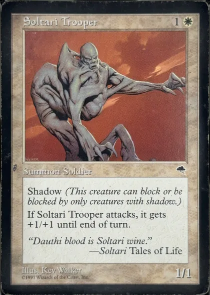 front of card