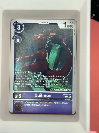 front of card