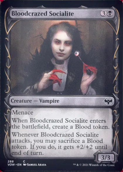 front of card