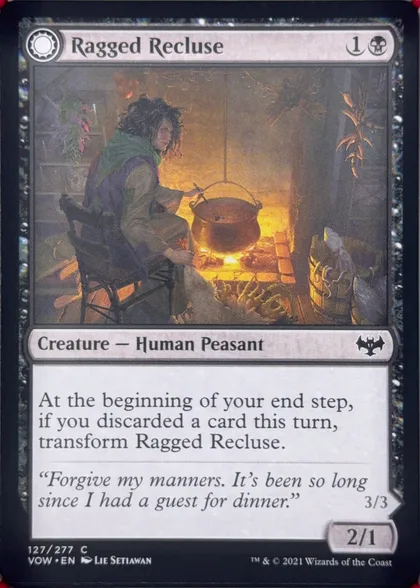 front of card