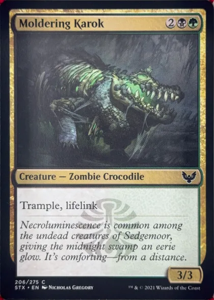 front of card