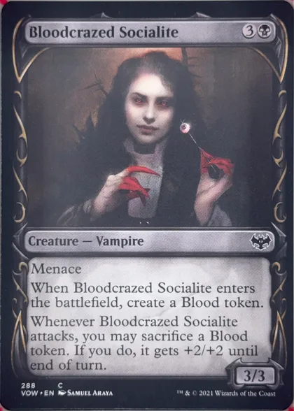 front of card