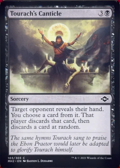 front of card