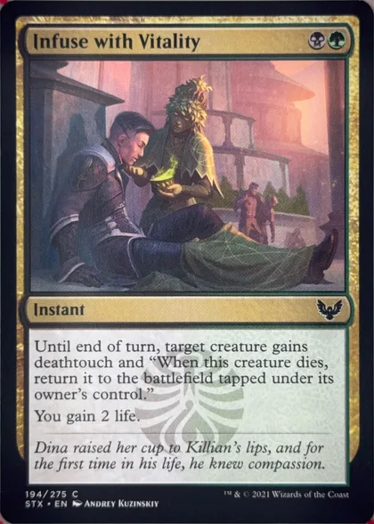 front of card