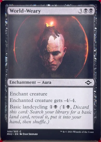 front of card