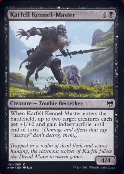 front of card