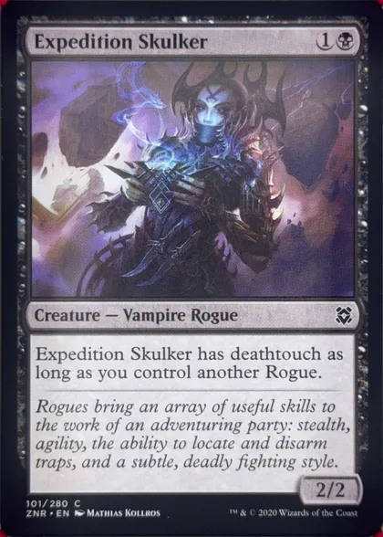 front of card