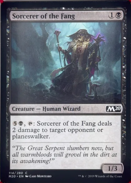 front of card