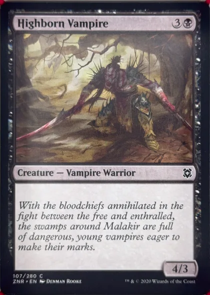 front of card