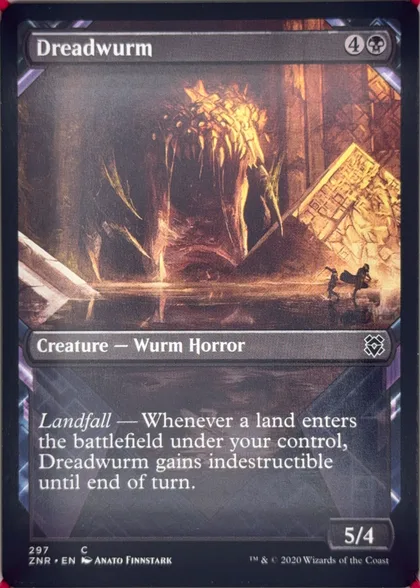 front of card